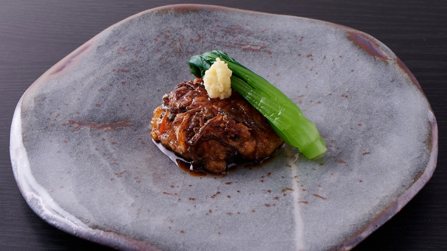 れんこんもちの照り焼き