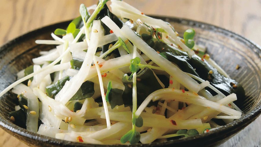 大根皮のピリ辛ナムル