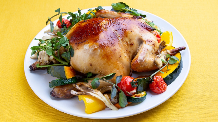 丸鶏の香り焼き