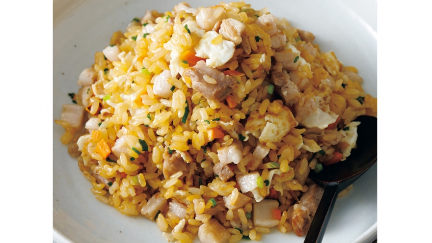 チャーシュー入りチャーハン