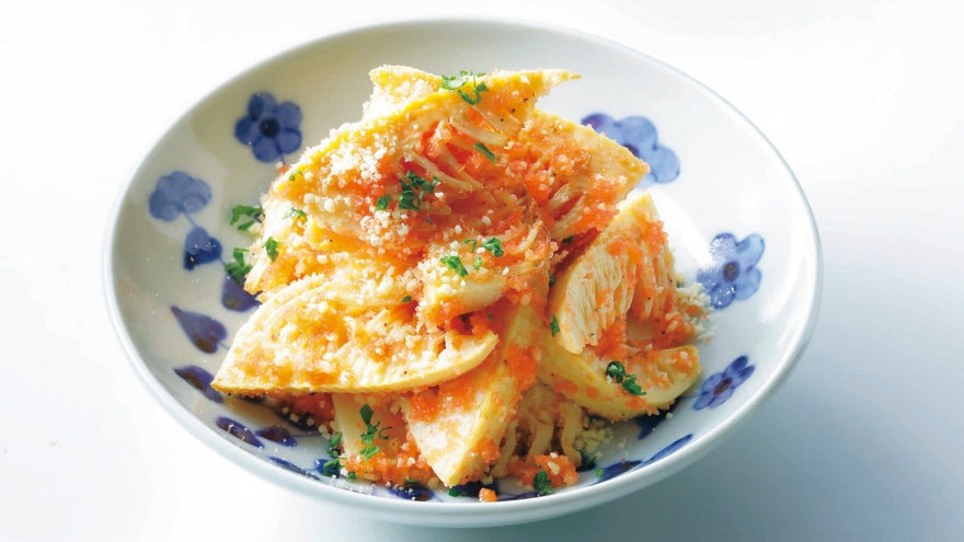 たけのこのたらこチーズまぶし