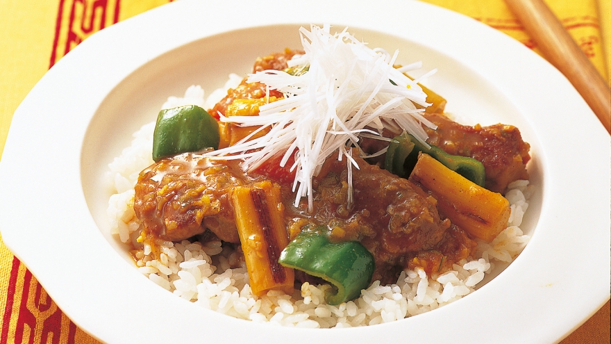 豚とトリプルねぎのスピードカレー