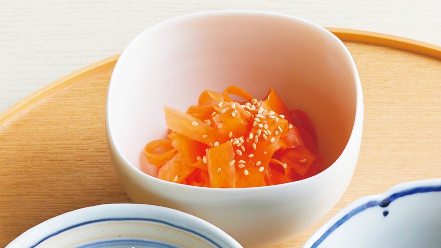 にんじんの減塩甘酢あえ