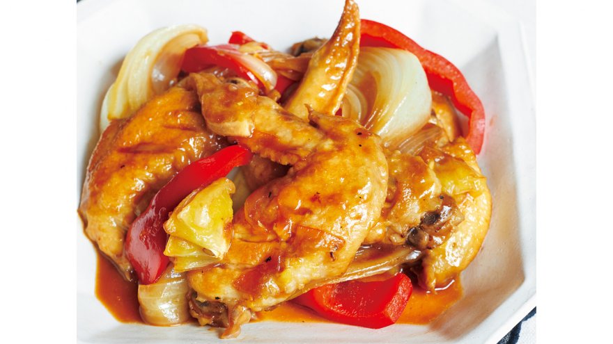 鶏手羽のレモンポン酢煮