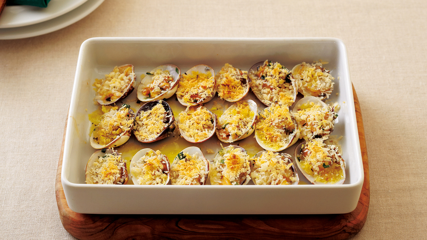 あさりの香草パン粉焼き