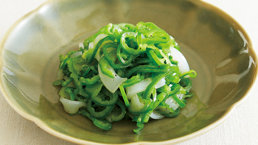 ピーマンといかのナムル