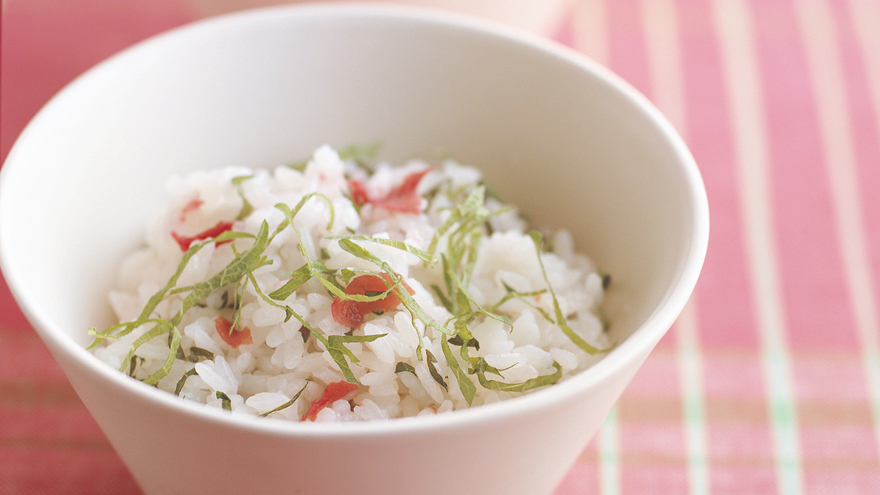 梅と青じその混ぜご飯