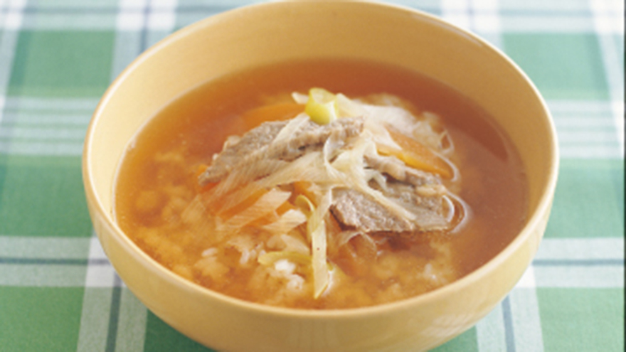 牛肉と野菜のクッパ風