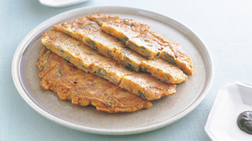 キムチ入りチヂミ