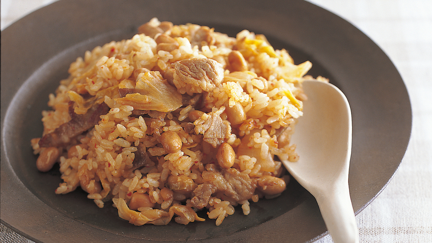 納豆キムチチャーハン