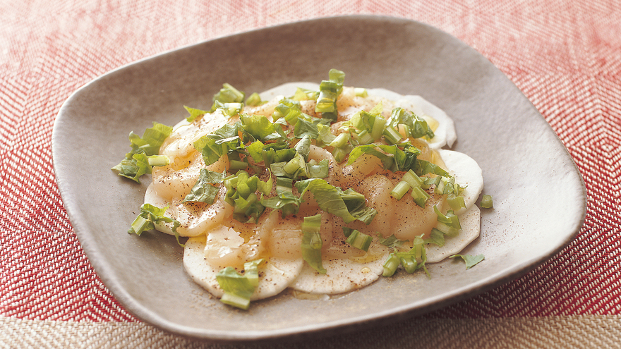 帆立て貝柱とかぶのカルパッチョ