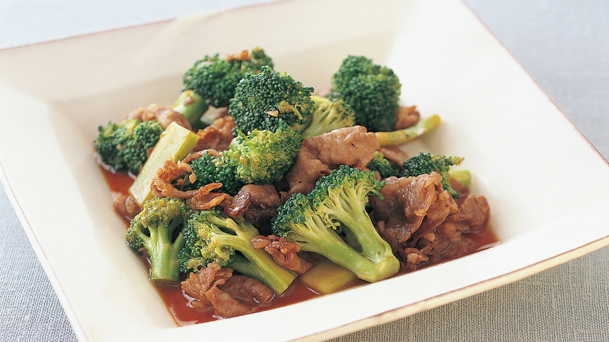 ブロッコリーと牛肉の炒め物