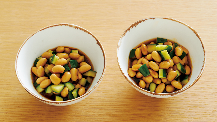 大豆のピリ辛ポン酢漬け