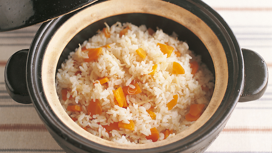 帆立ての炊き込みご飯