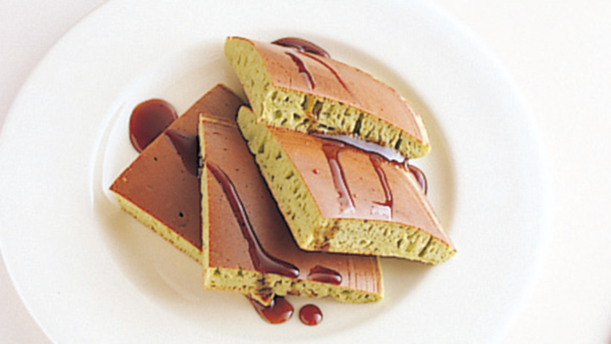 抹茶入りホットケーキ