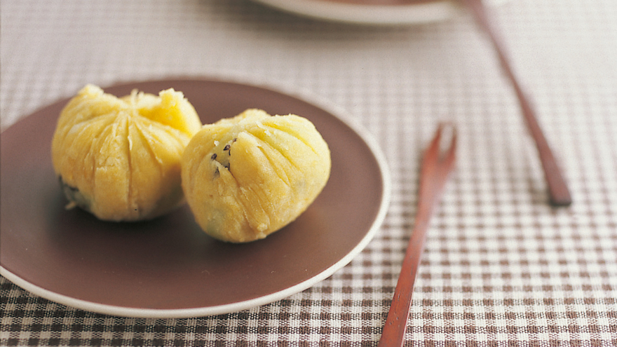 キウイ入り茶巾