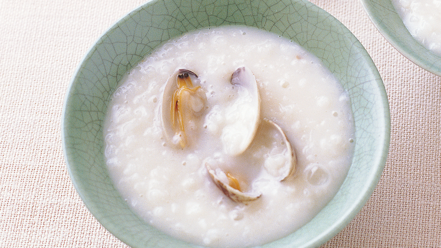 あさり入り豆乳がゆ