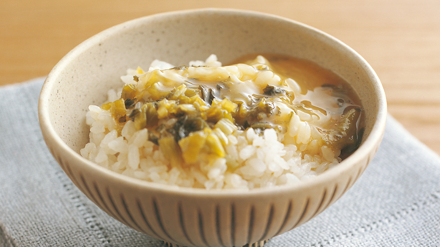 高菜入り卵かけご飯