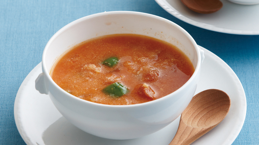 おから入りミネストローネ風スープ