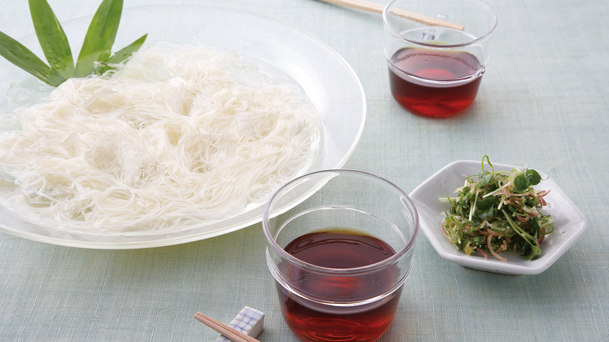 基本の冷やしそうめん