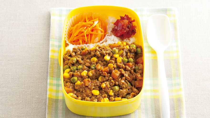 ドライカレーのっけ丼弁当