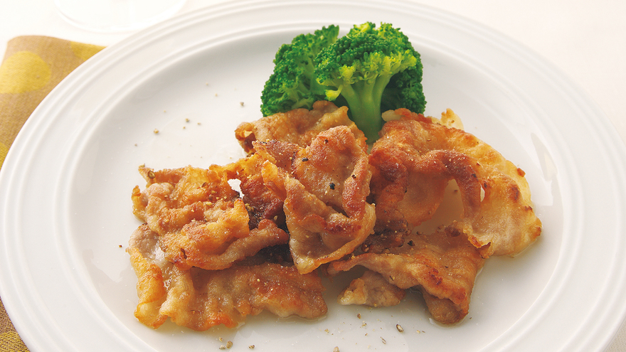 豚バラ肉のこんがりソテー