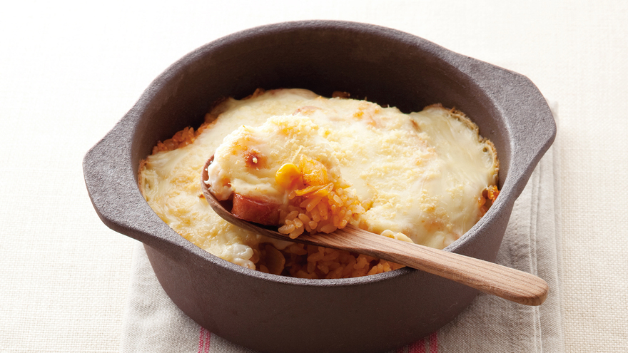 ソーセージと野菜のドリア