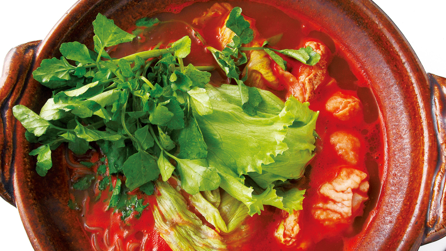 鶏肉のトマト鍋