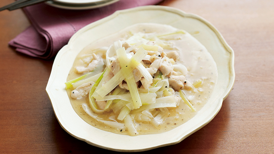 ねぎとささ身の炒め物