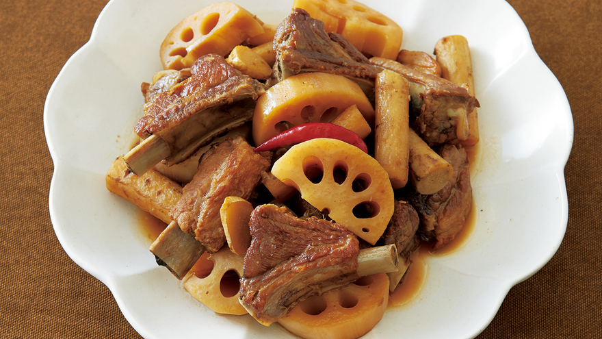 スペアリブの甘酢煮