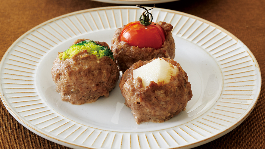 野菜入りミートボール