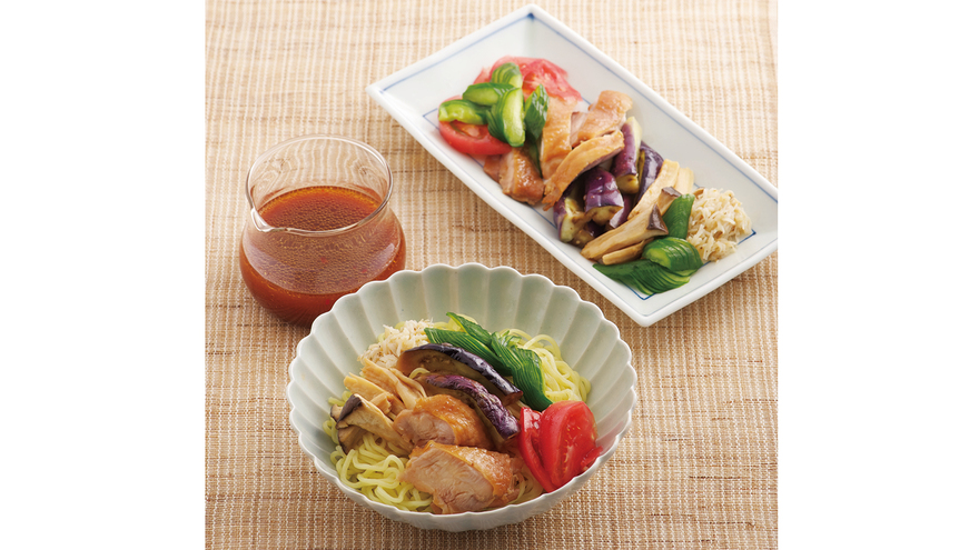 具だくさん冷やし麺