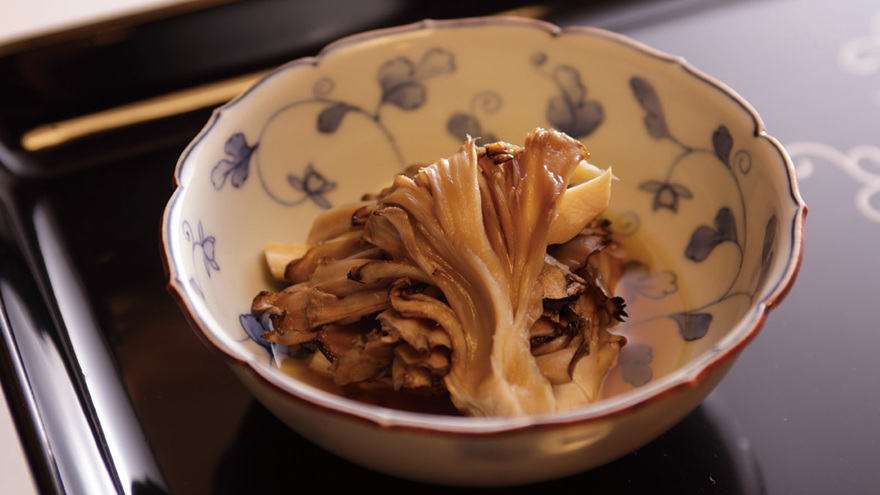 きのこのわさびよごし