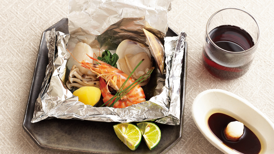 魚介のホイル蒸し