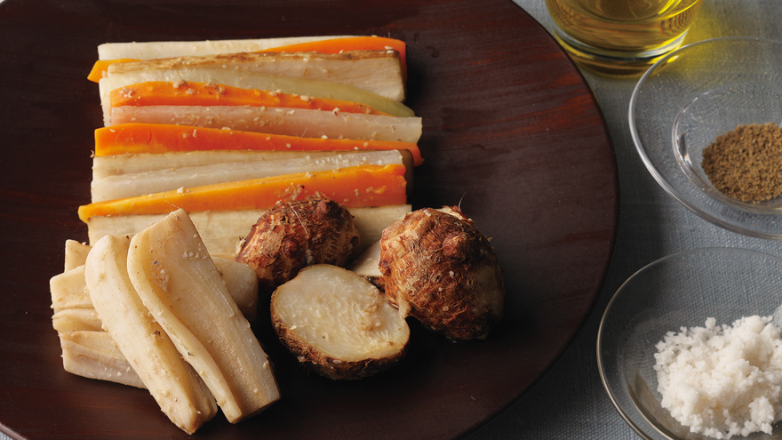 根菜のアンチョビ蒸し