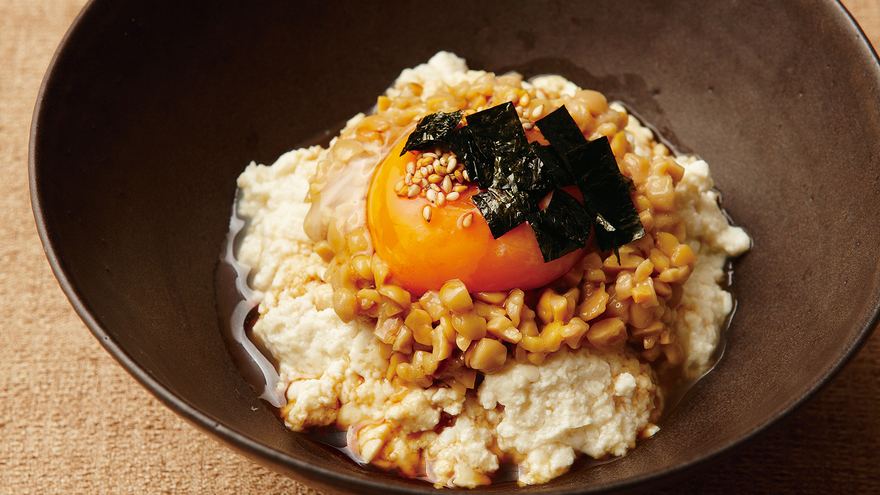 レンジで納豆丼もどき