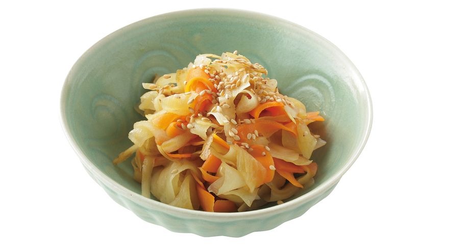 ヒラヒラ野菜の甘酢きんぴら