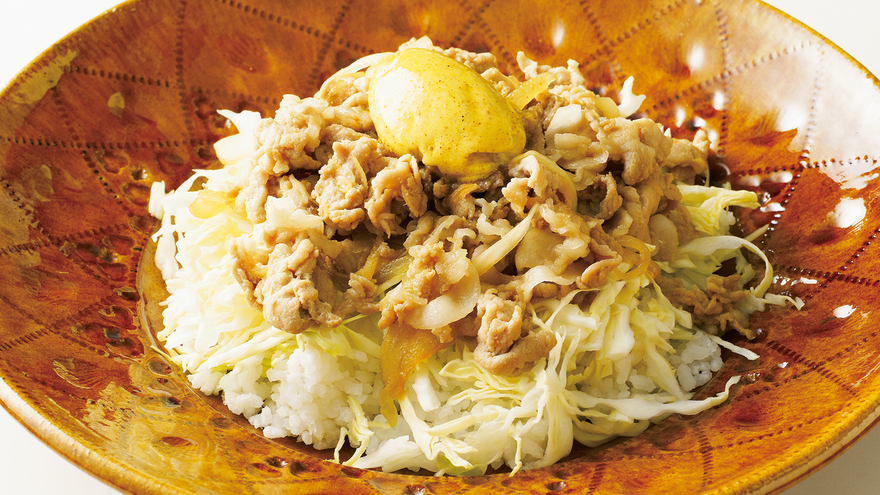 豚しょうが焼き カレーバターのせ