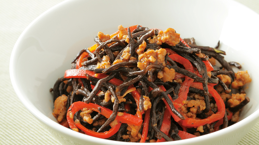 ひじきと肉そぼろのケチャップ煮