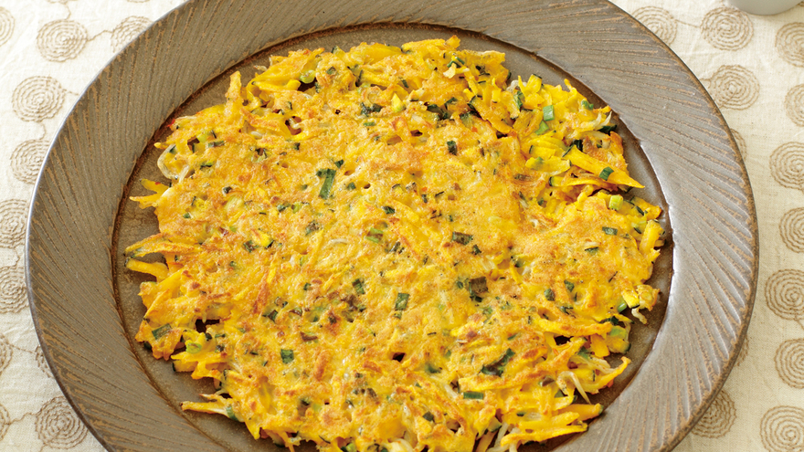 かぼちゃのピリ辛薄焼き