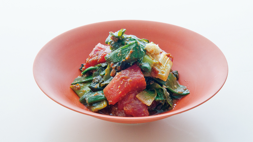 まぐろとわかめの酢みそあえ