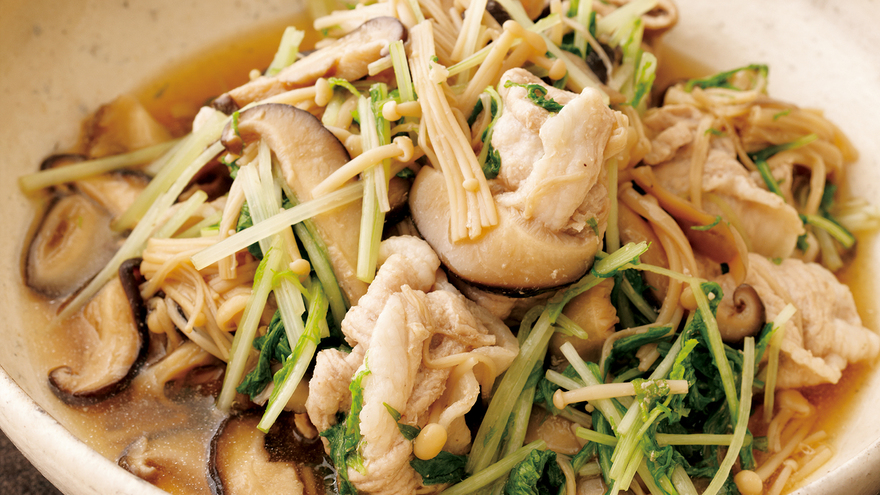 豚肉ときのこの煮物