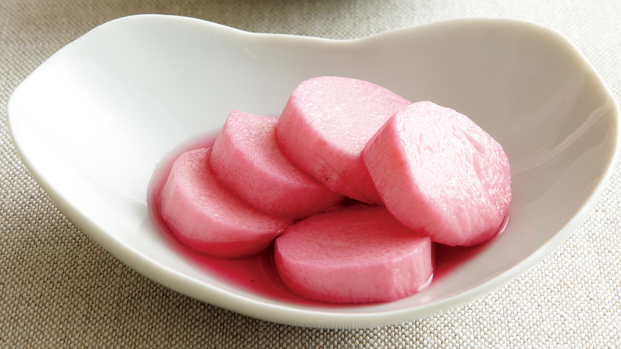 長芋の赤じそ酢づけ