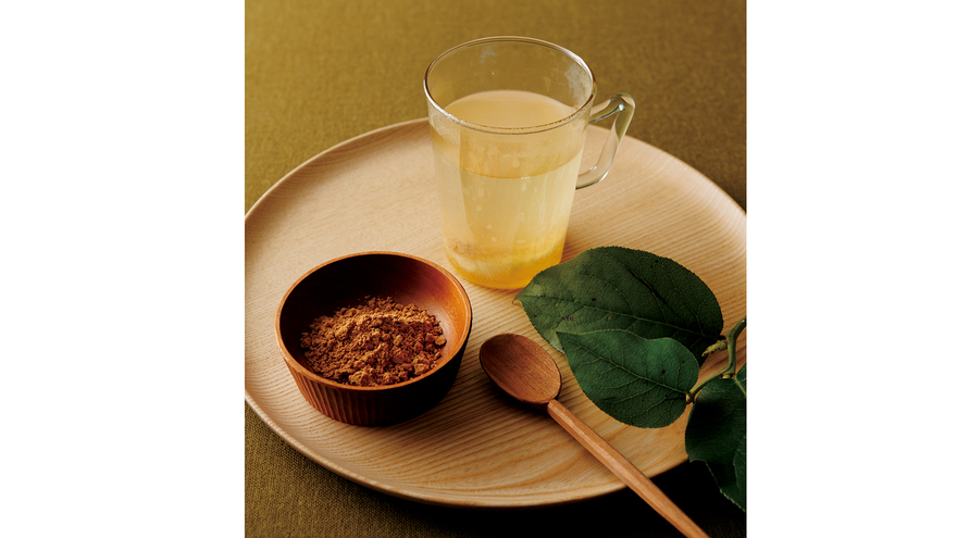 ホットはちみつきな粉レモン