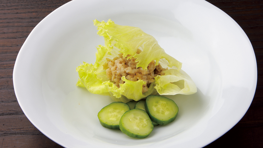 玄米のサラダ風