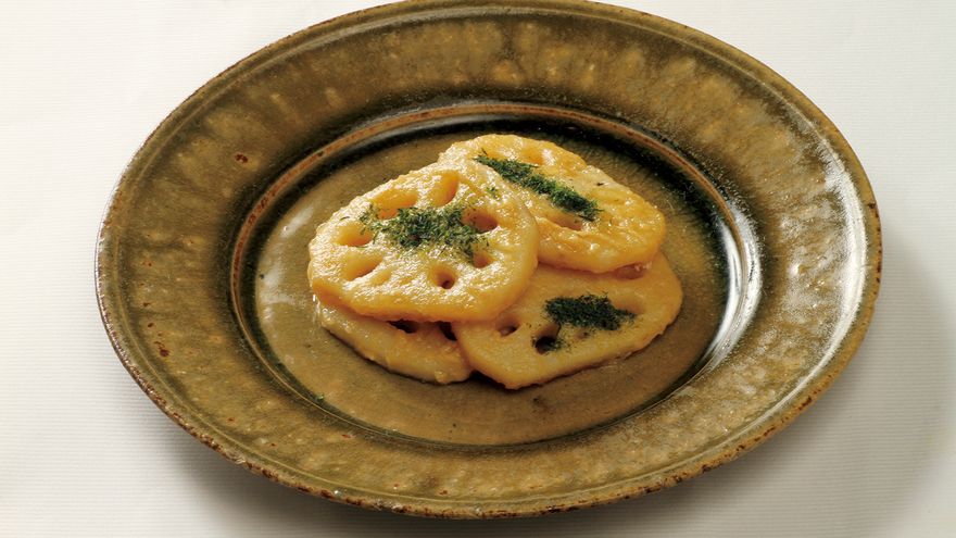 れんこんのごまだれ焼き