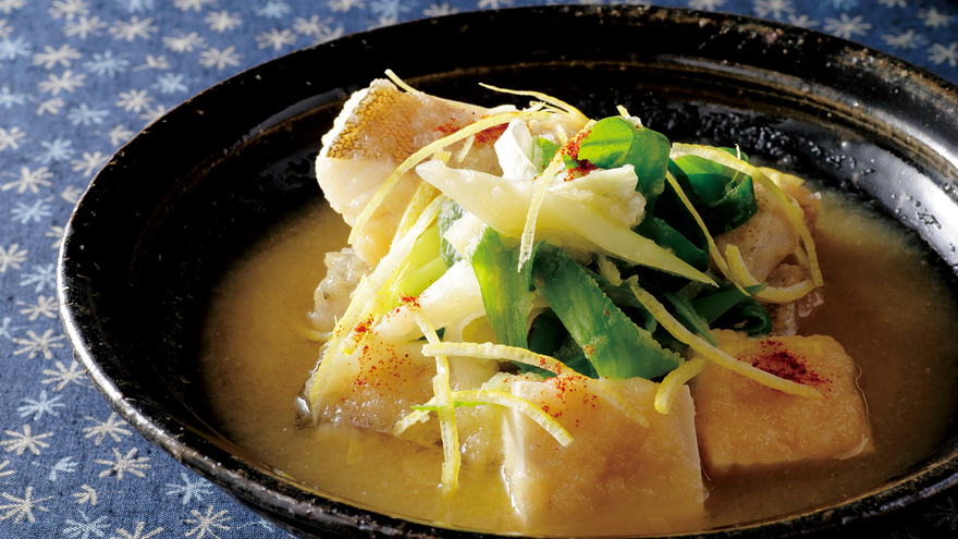 たらの柚子みぞれ仕立て