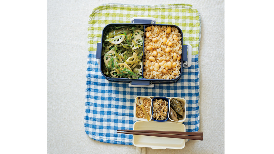 玄米大豆ご飯弁当
