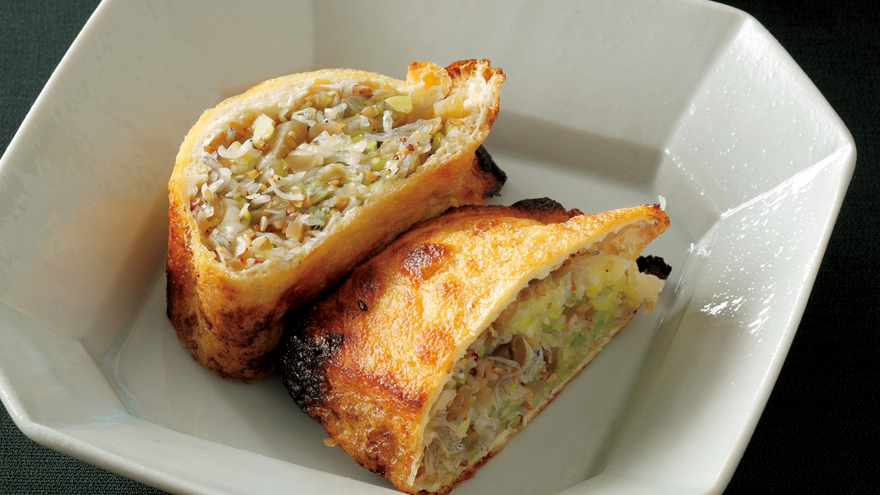 ねぎじゃこきつね焼き