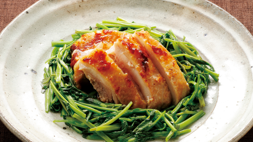 鶏もも肉のパインかす漬け